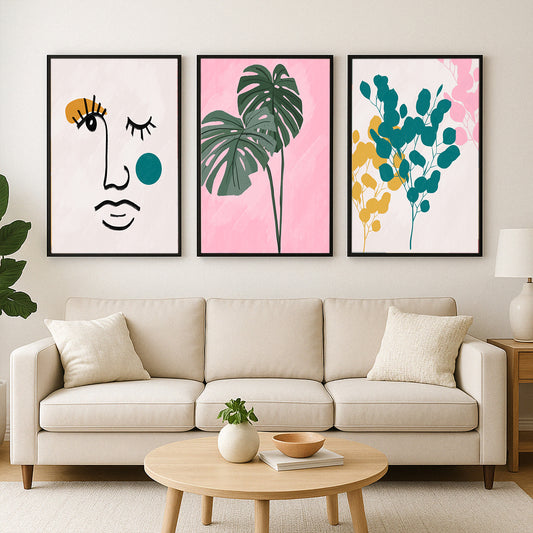 Pastel Botanical Bliss Gallery Walls