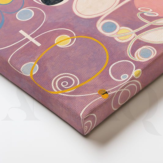 Lilac Whimsy Orbits Gallery Wall – Set of 3 Artworks