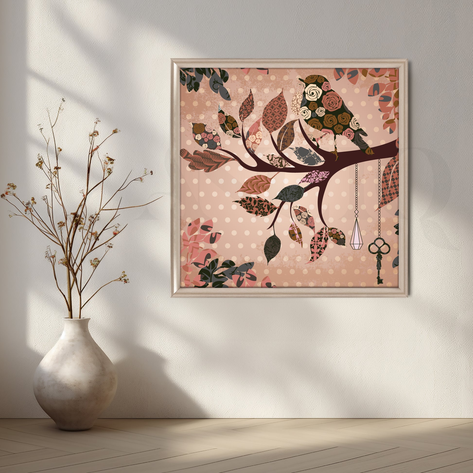 Whispering Branches Canvas Artwork for Stylish Bedroom