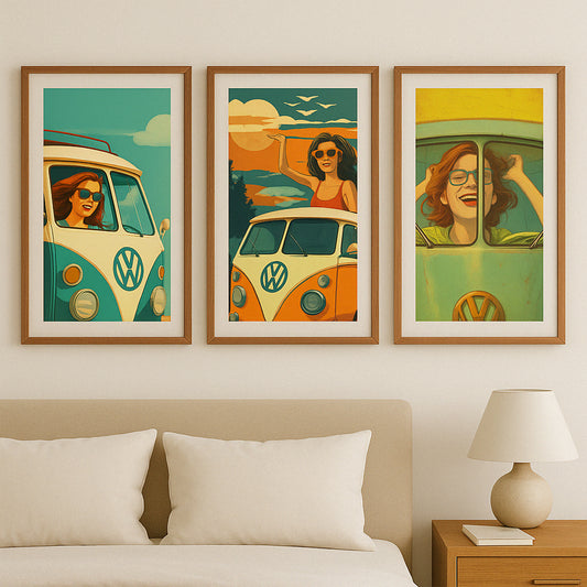 Retro Travel Gallery Walls