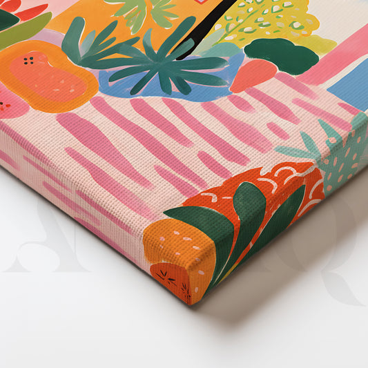 Sunlit Riviera Muse Gallery Wall – Set of 3 Canvas Artworks