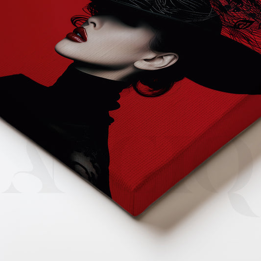 Crimson Nights Gallery Wall – Set of 3 Artworks