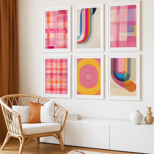 Modern Abstract Gallery Walls