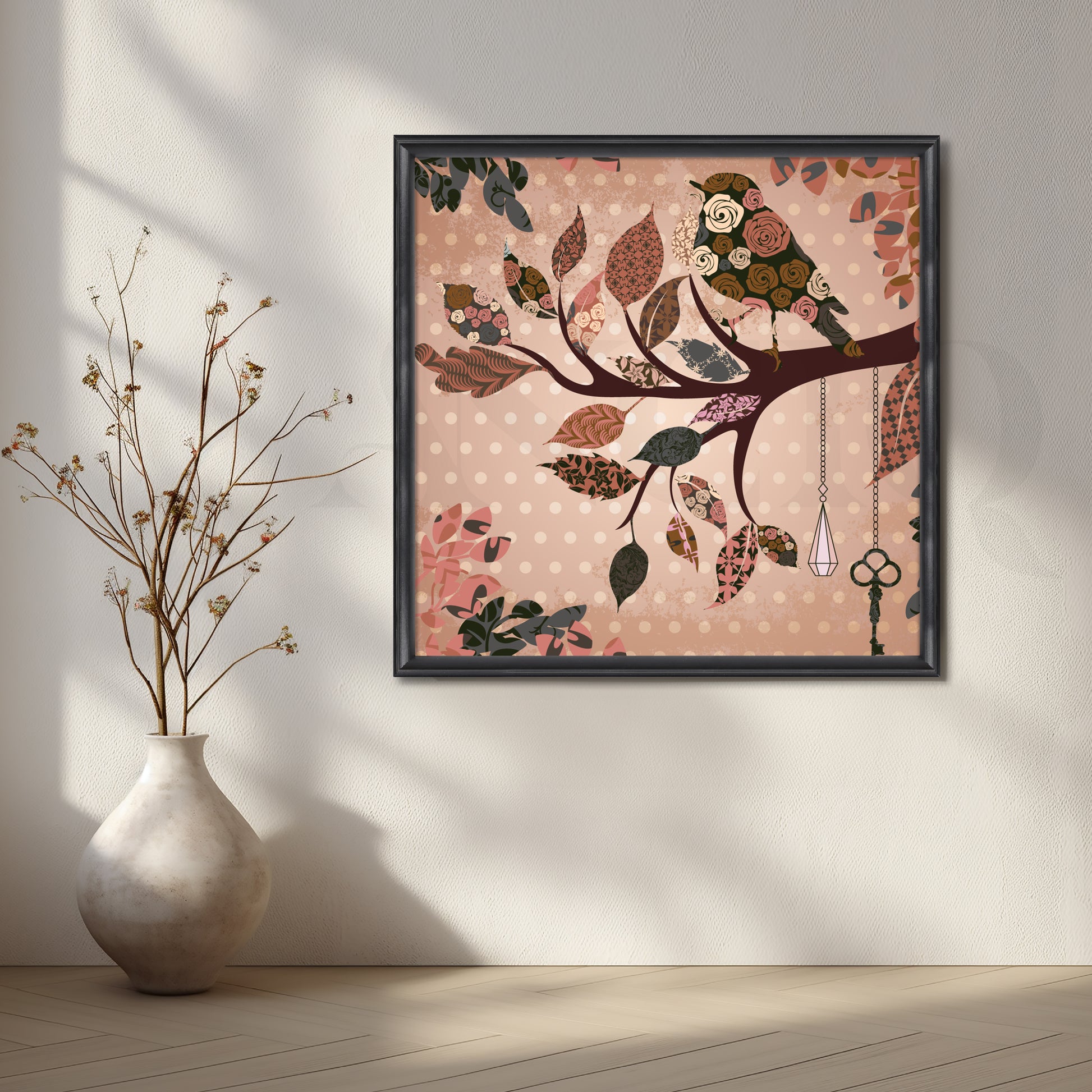 Whispering Branches Canvas Artwork for Stylish Bedroom