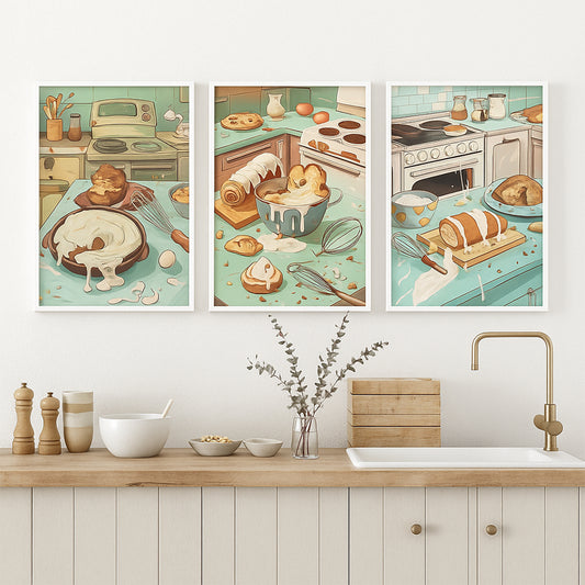 Whimsical Kitchen Gallery Walls