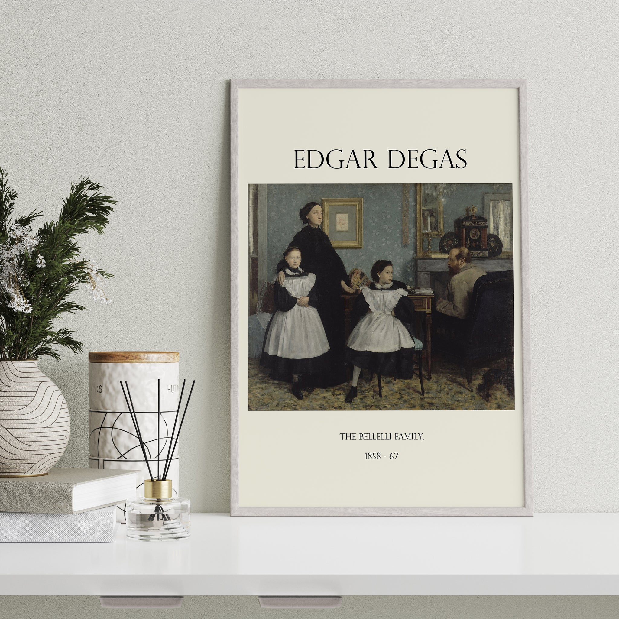 Edgar Degas "LA Famille Bellelli" Artwork Canvas Print