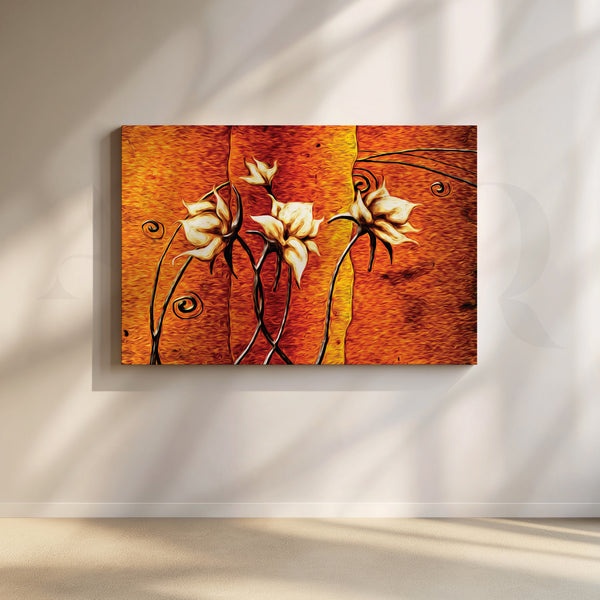Blaze of Petals Canvas Artwork