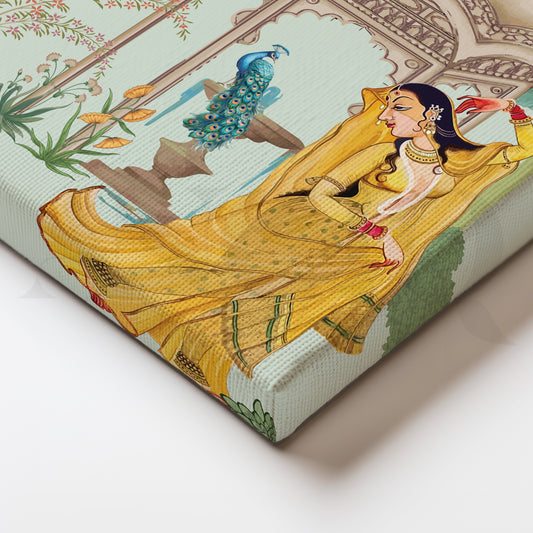 Grace in Yellow Canvas Artwork for Bedroom Walls