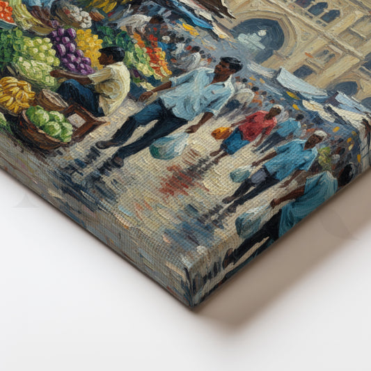 Bazaar at Dawn Canvas Artwork for Dining Area