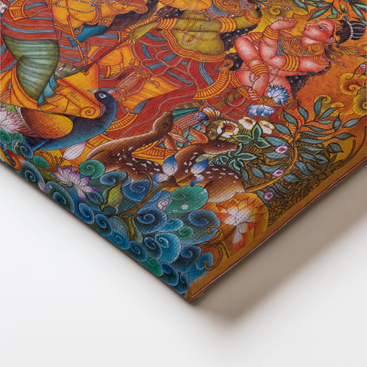 Divine Gathering: Traditional Mythology Canvas Artwork