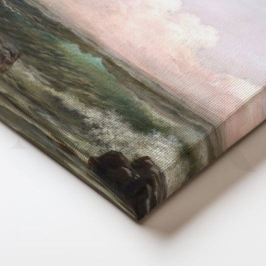 Storm Break Coastline Canvas Painting for Bedroom Wall