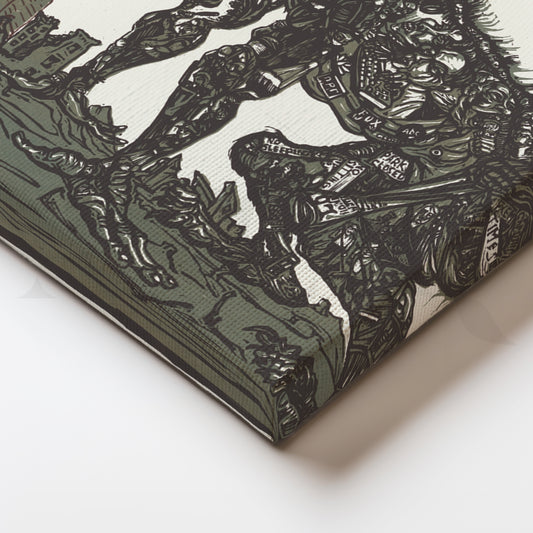 Devour the Poor Canvas Artwork for Gallery Walls & Bold Interiors