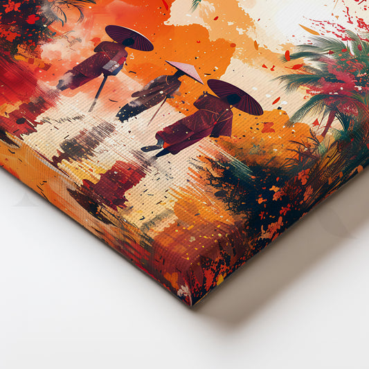 Monsoon Reflections Canvas Artwork for Hallway, Living Room & Office