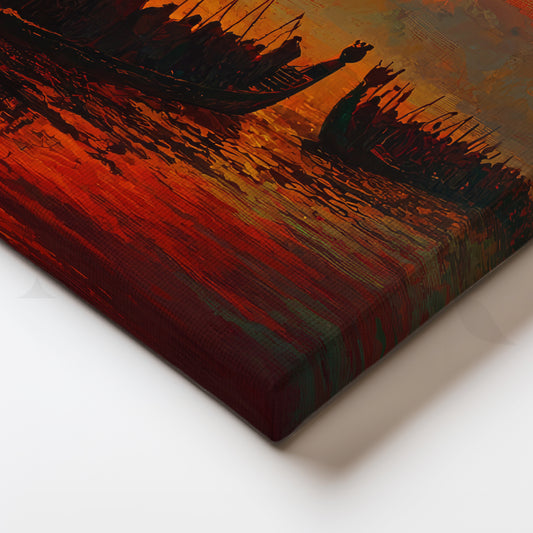 Sunset Drifters Canvas Artwork for Study Room