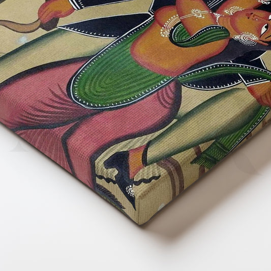 Classical Indian Couple Canvas Artwork