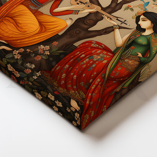 Garden of Melodies Canvas Artwork for Bedroom & Lounge Area