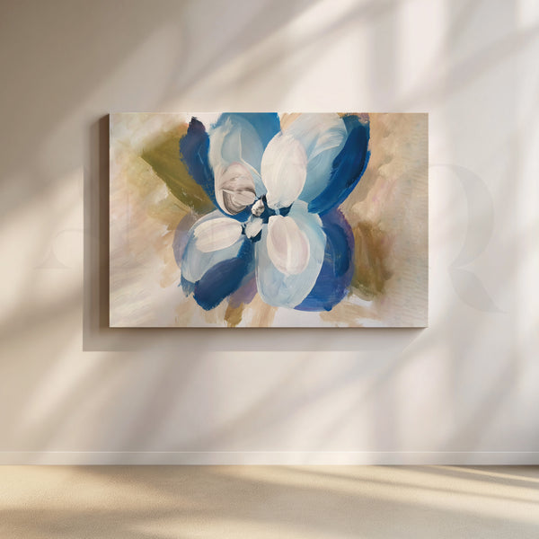 Azure Elegance Canvas Wall Artwork