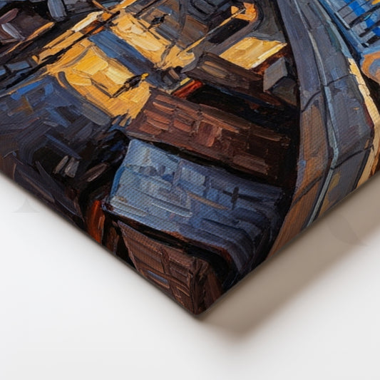 Urban Flow with Metro Canvas Artwork for Modern Hallways