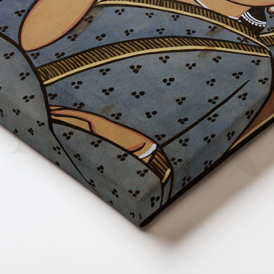 Graceful Indian Woman Portrait Canvas Artwork