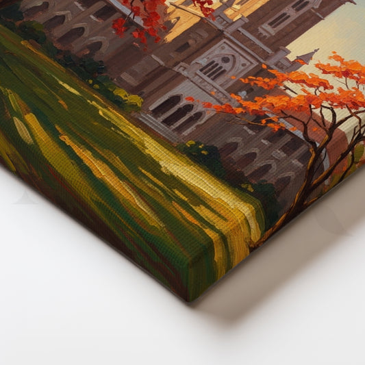 Gothic Glory Canvas Painting for Study or Office