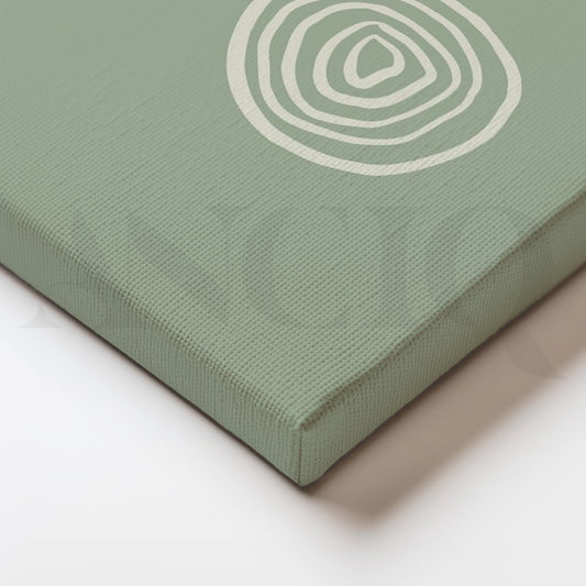 Center of Calm Canvas Painting for Study or Meditation Wall