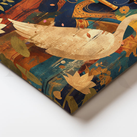 Krishna’s Melody Canvas Artwork for Living Room