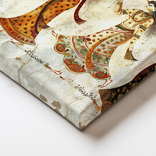 Royal Garden Procession Canvas Artwork for Hallways or Passage Walls