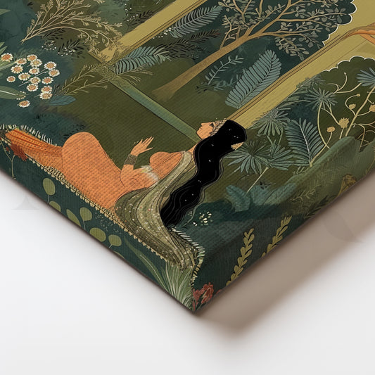 Temple Garden Dreams Canvas Artwork for Meditation Rooms