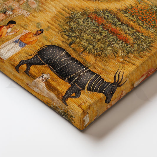 The Sacred Path to the Temple Canvas Artwork for Entrance & Hallway Decor