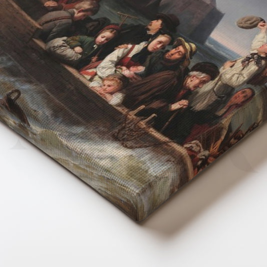 Farewell at Sea Canvas Painting for Entryway