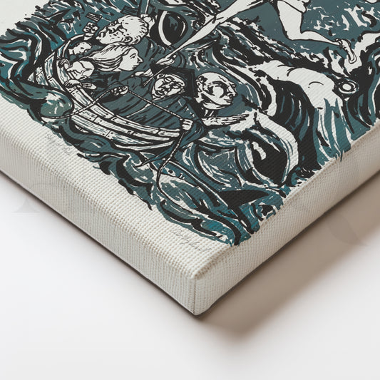 Ship of Fools Canvas Artwork for Creative Living Rooms