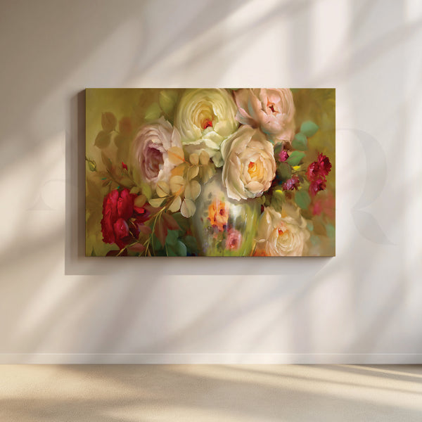 Bouquet of Elegance Canvas Artwork