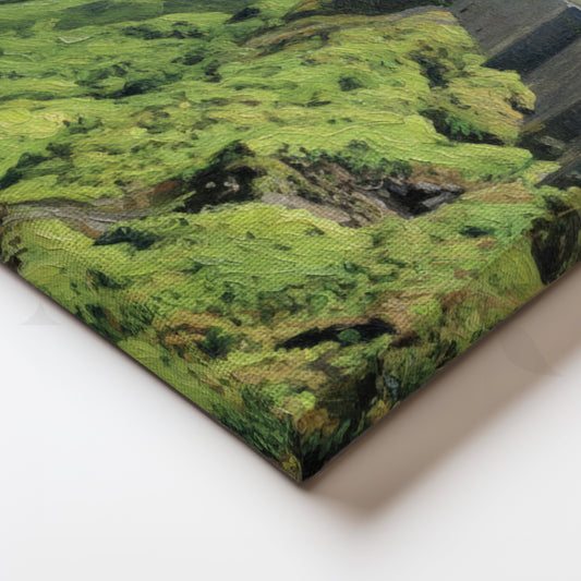 Monsoon Fortscape Canvas Artwork for Study or Hallway