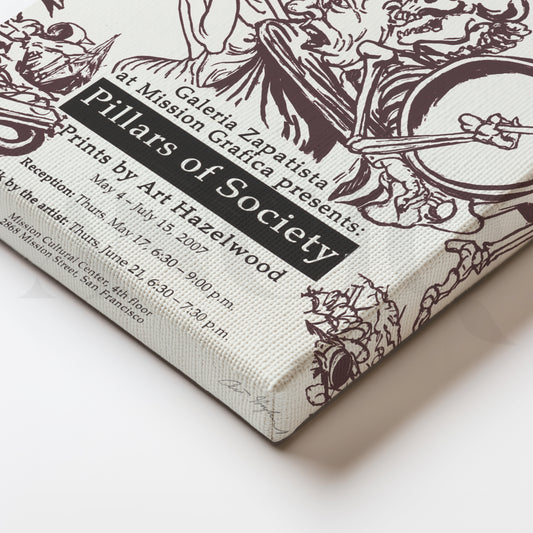 Pillars of Society Canvas Artwork for Artistic Study Spaces