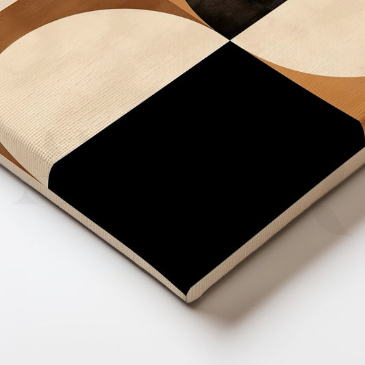 Modern Geometric Canvas Artwork for Living Room
