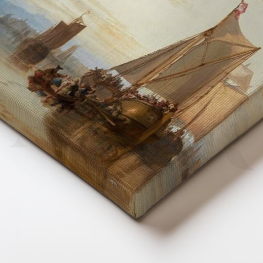 Evening Sail Canvas Painting for Living Room