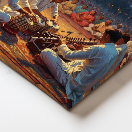 Indian Classical Music – Traditional Musicians Performing Live Artwork