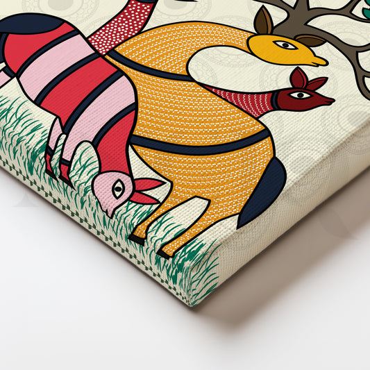 Grazing Harmony Canvas Artwork for Dining Area