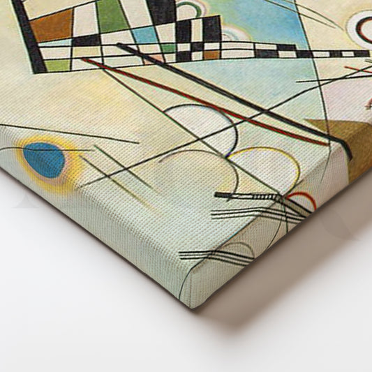 Modern Bauhaus Inspired Geometric Abstract Canvas Art
