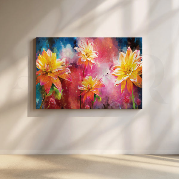 Vibrant Blooms Canvas Artwork