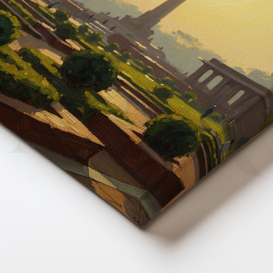 India Gate Sunrise Canvas Artwork for Hallways & Offices