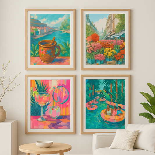 Vibrant Summer Escape Gallery Walls