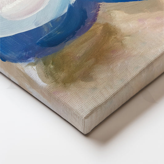 Azure Elegance Canvas Wall Painting