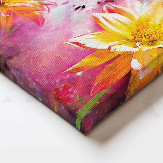Vibrant Blooms Canvas Wall Painting