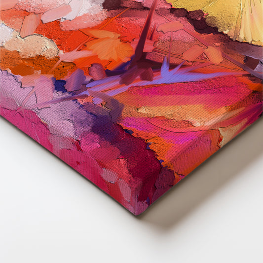 Vivid Floral Explosion Canvas Art Print