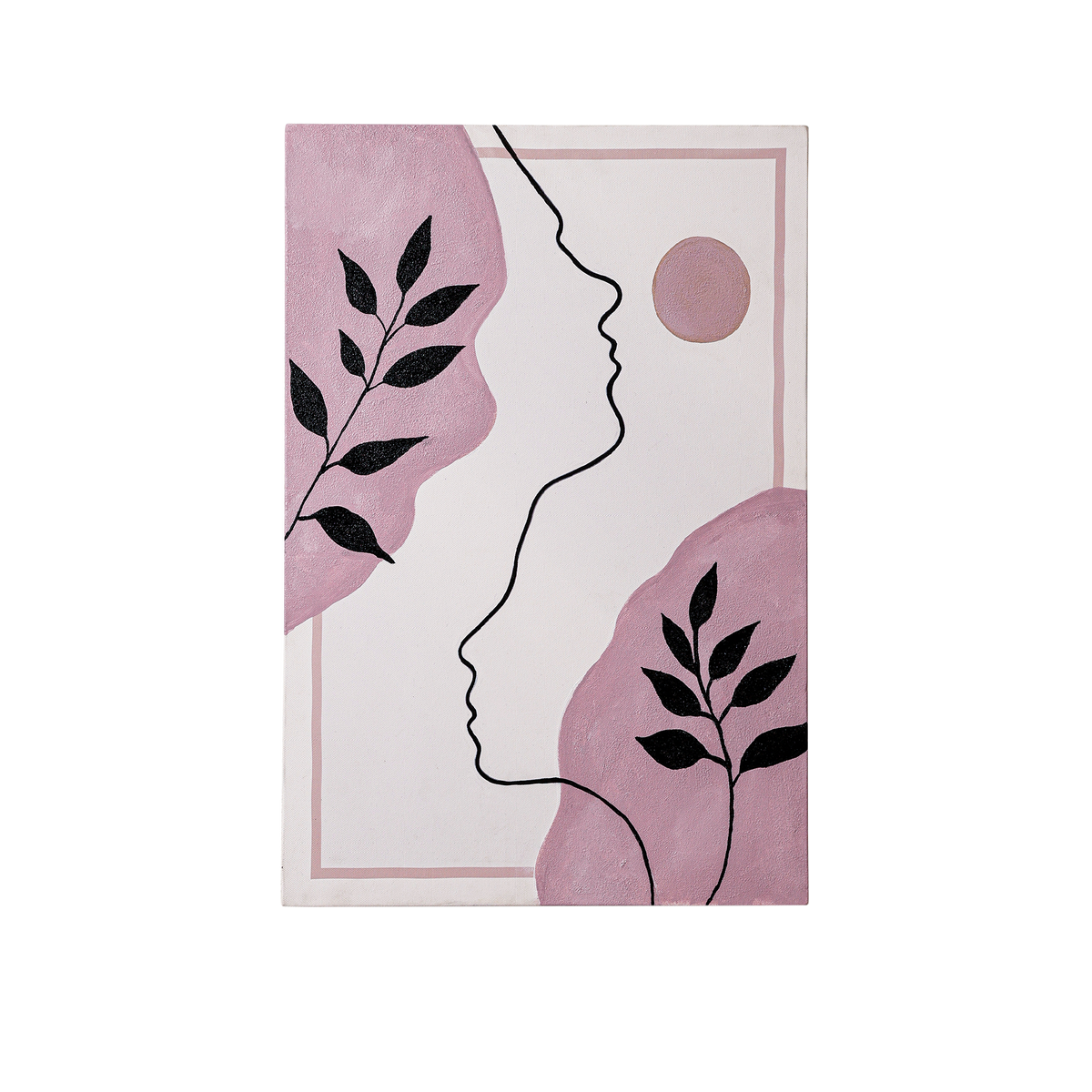 Between Us – Botanical Line Art Canvas - After