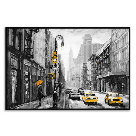 City Pulse Canvas Wall Painting