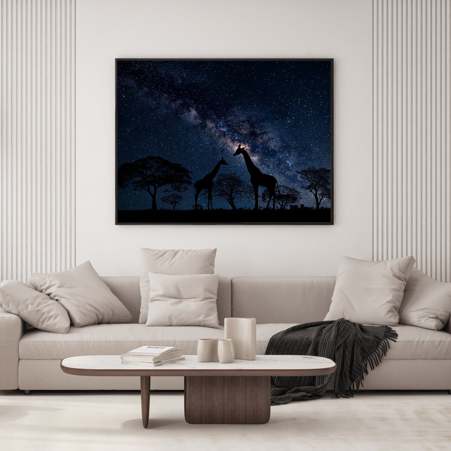 Starry night secrets to two silent giants.