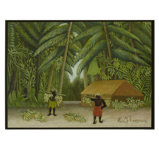 Banana Harvest By Henri Rousseau - Traditional Art Poster Canvas Print Artwork