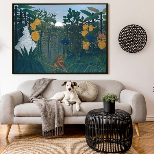 The Repast of the Lion Henri Rousseau’s Canvas Print Artwork